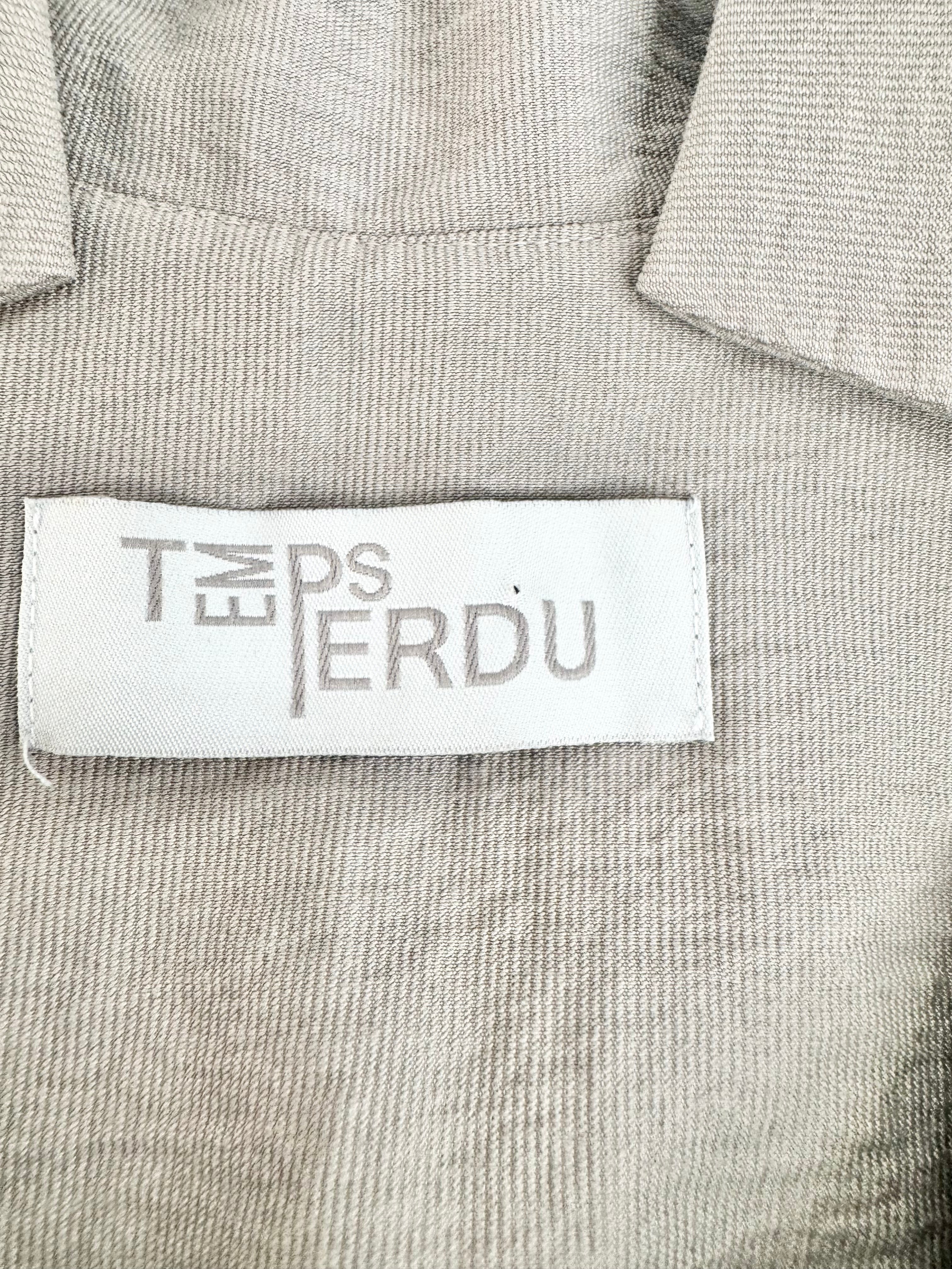 Temps Perdu Ash Grey Asymmetrical Dress - AU8