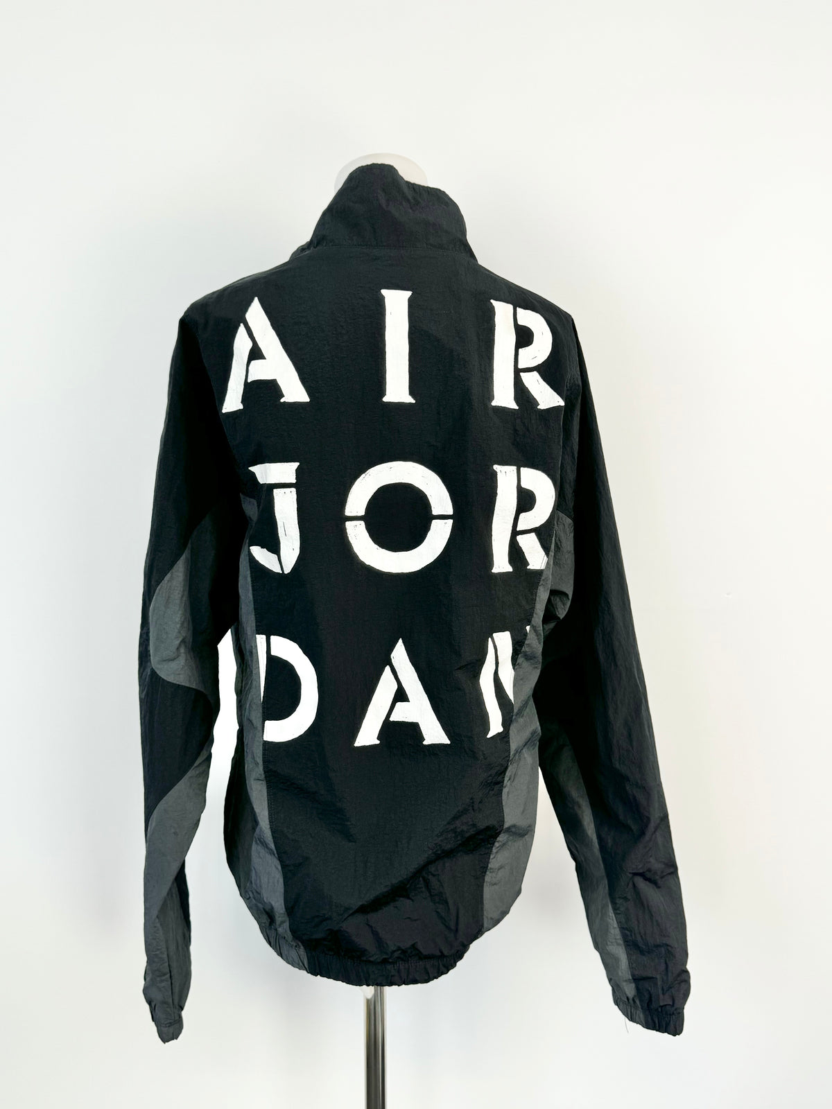 Air Jordan Black & Grey Track Jacket - S