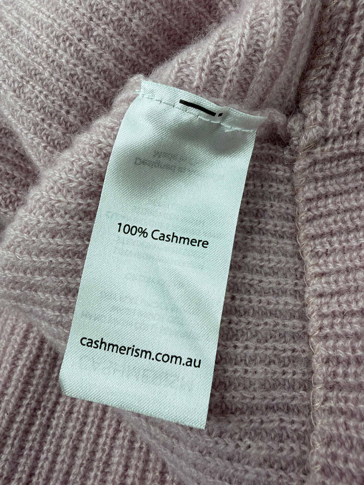 Cashmerism Dusty Pink Cashmere Rib Knit Cowl Neck Crop Top NWT - AU12