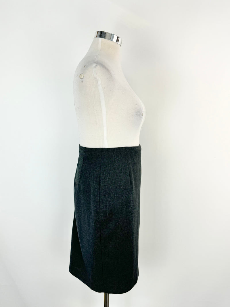 Carla Zampatti Grey Pencil Skirt - AU12