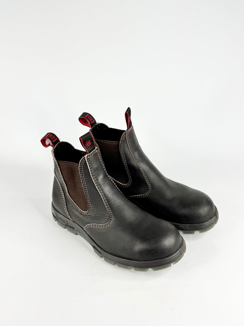 Redback Brown Steel Capped Boots - 10