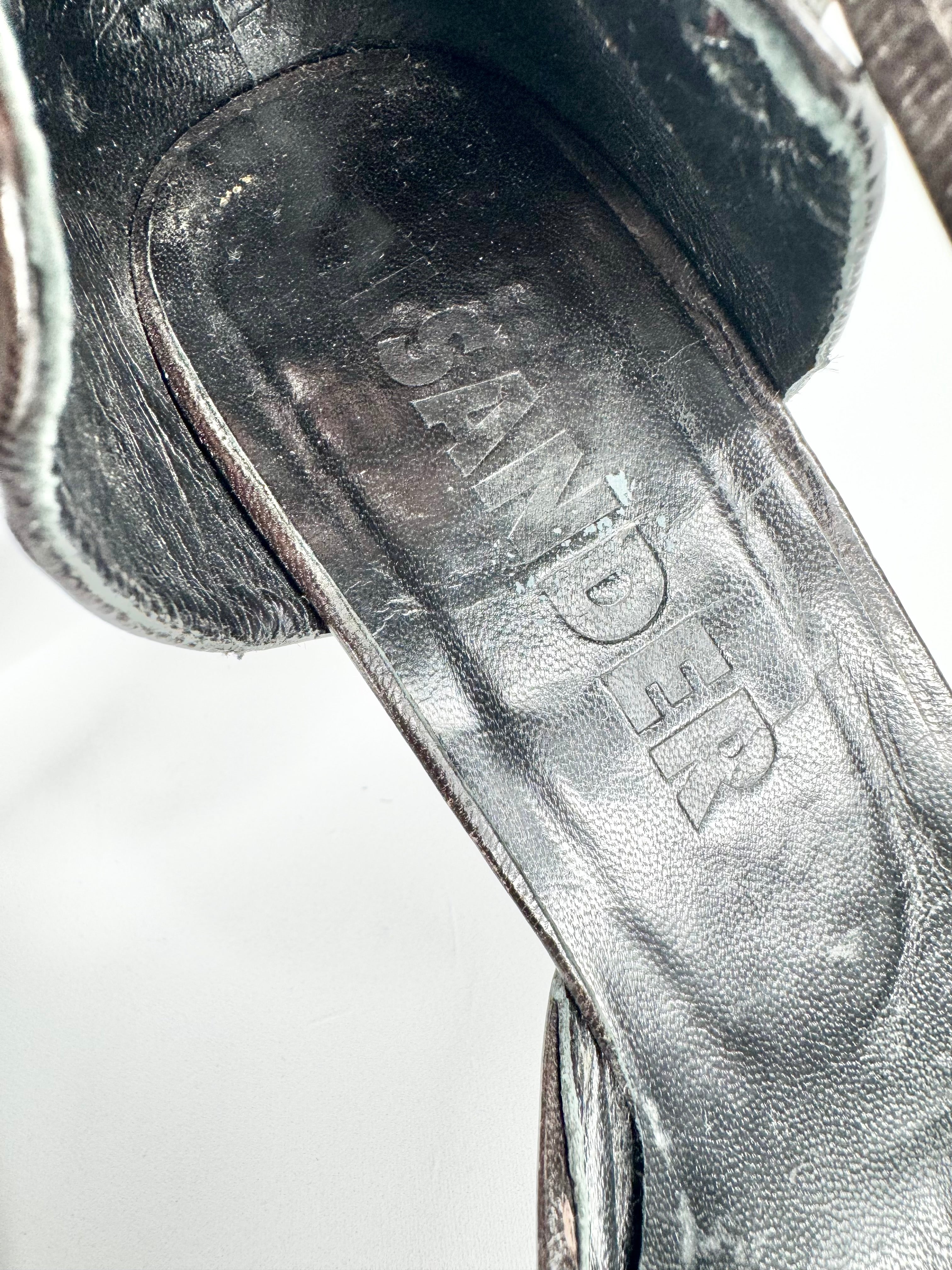 Jil Sander Penny Brown Pointed Toe Pumps - EU37.5