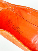 Henry Curl for Barneys New York Tangerine Pointed Toe Ballet Flats - EU37.5