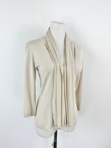 Max Mara Cotton Blend Silk Embellished Top - AU10