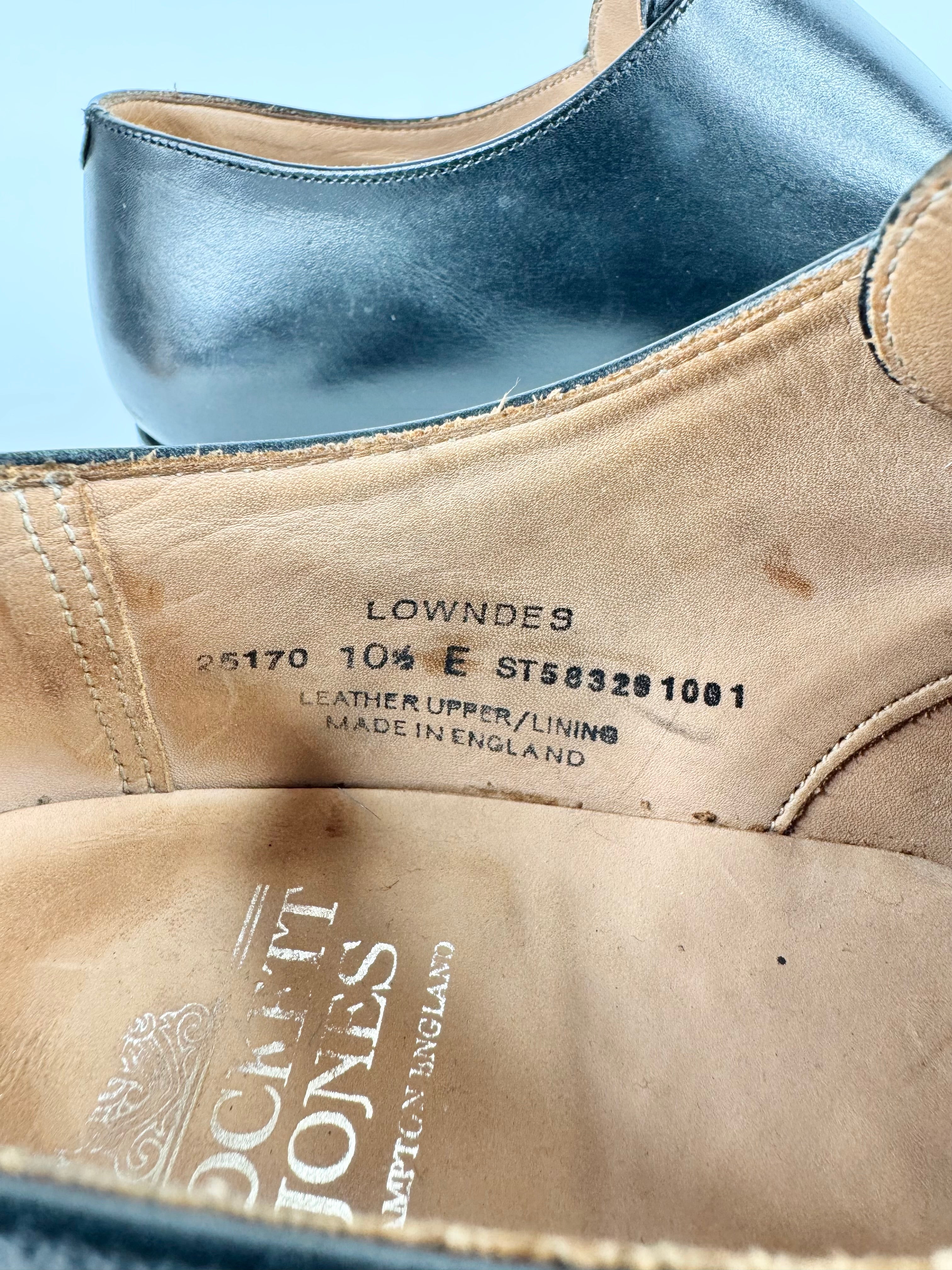 Crockett & Jones Black Monk Strap Leather Dress Shoes - EU45