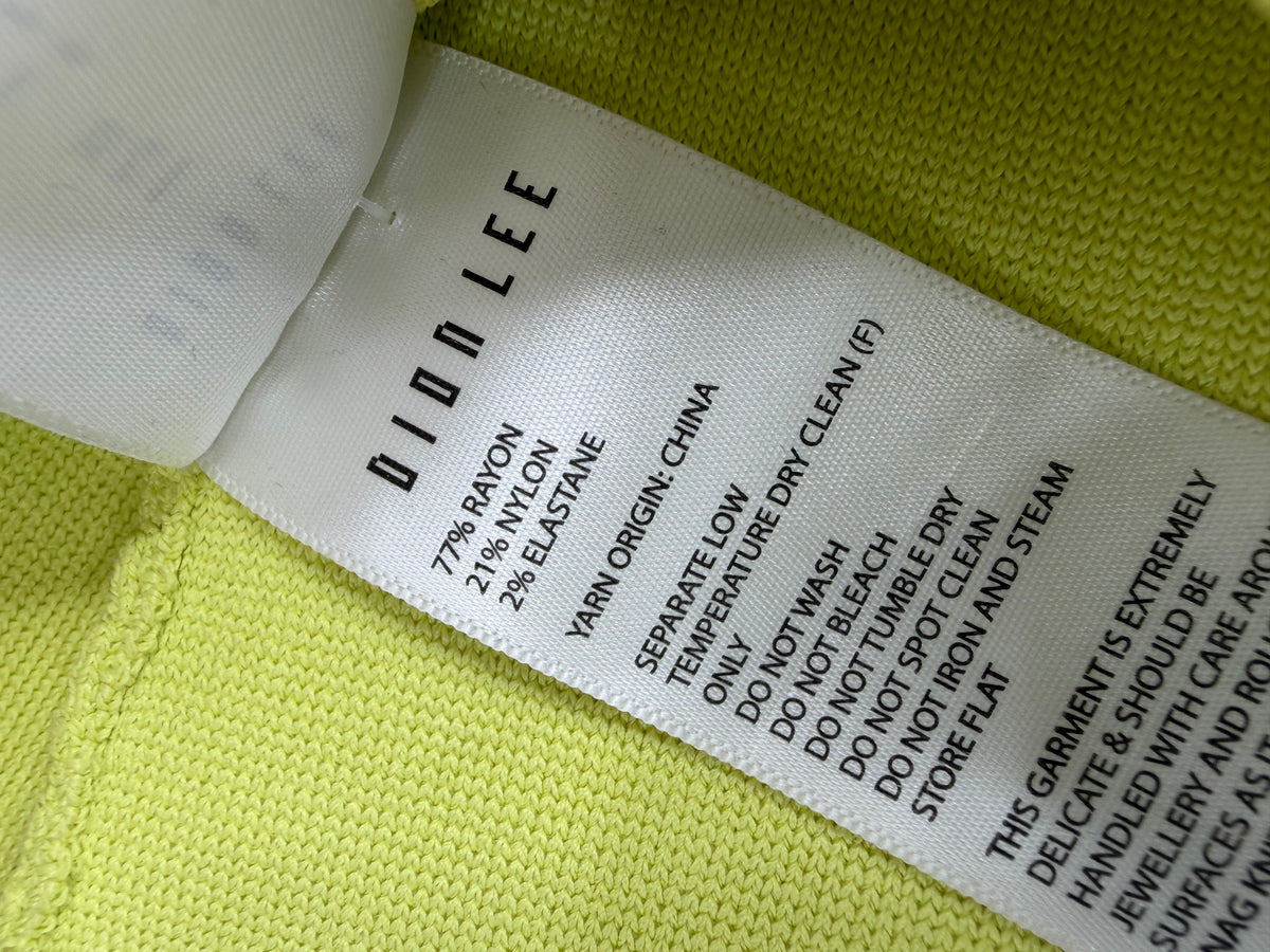 Dion Lee Neon Green Crop Top - AU6/8