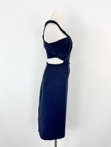Nicholas Deep Blue Midi Dress - AU8