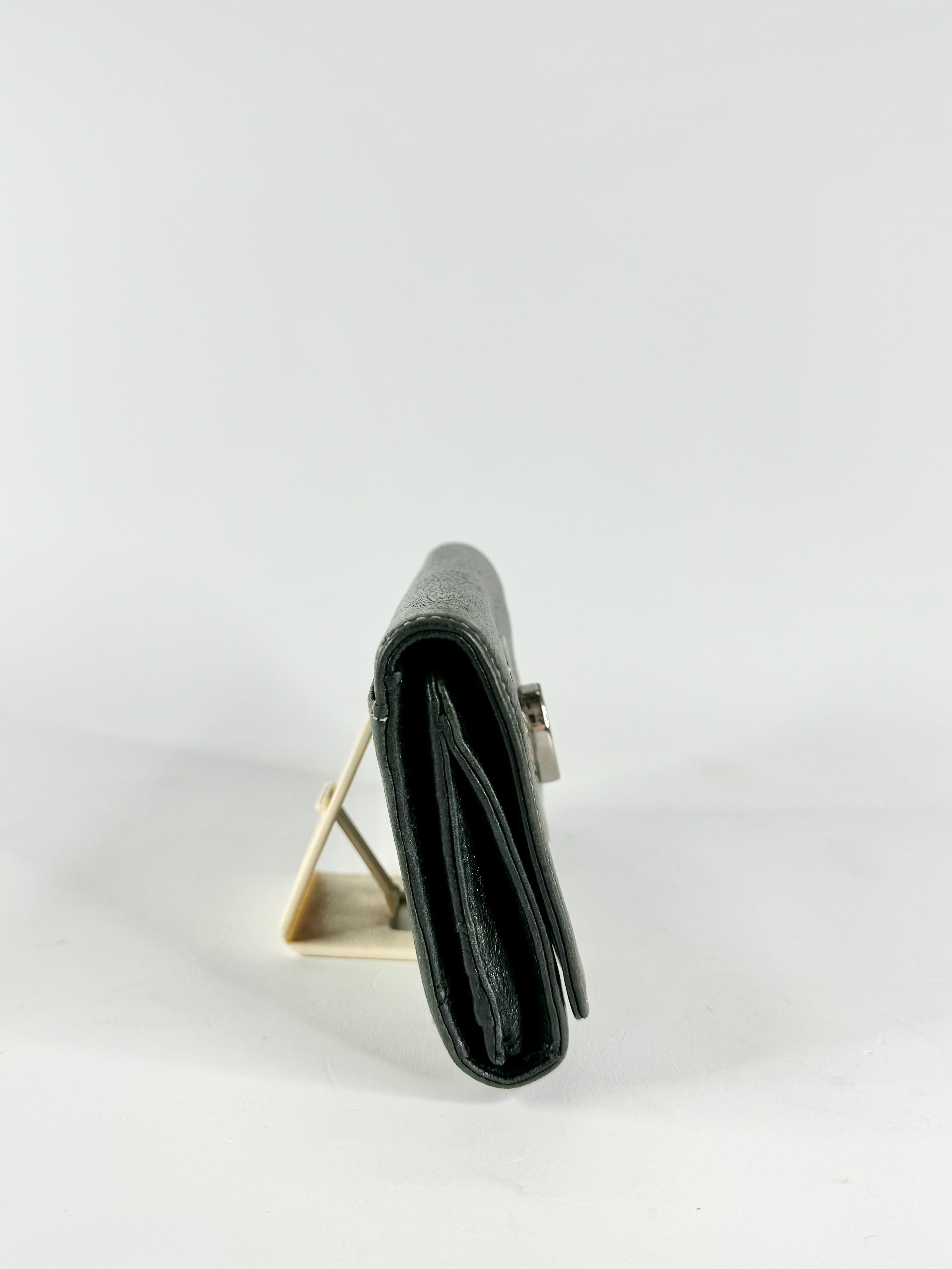 Oroton Black & White Stitch Purse