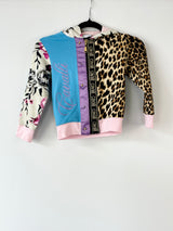 Roberto Cavalli Junior Y2K Inspired Animal Print Fleece Hoodie - 4A