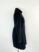 Patrizia Pepe Black Wool Blend Coat - AU8/10