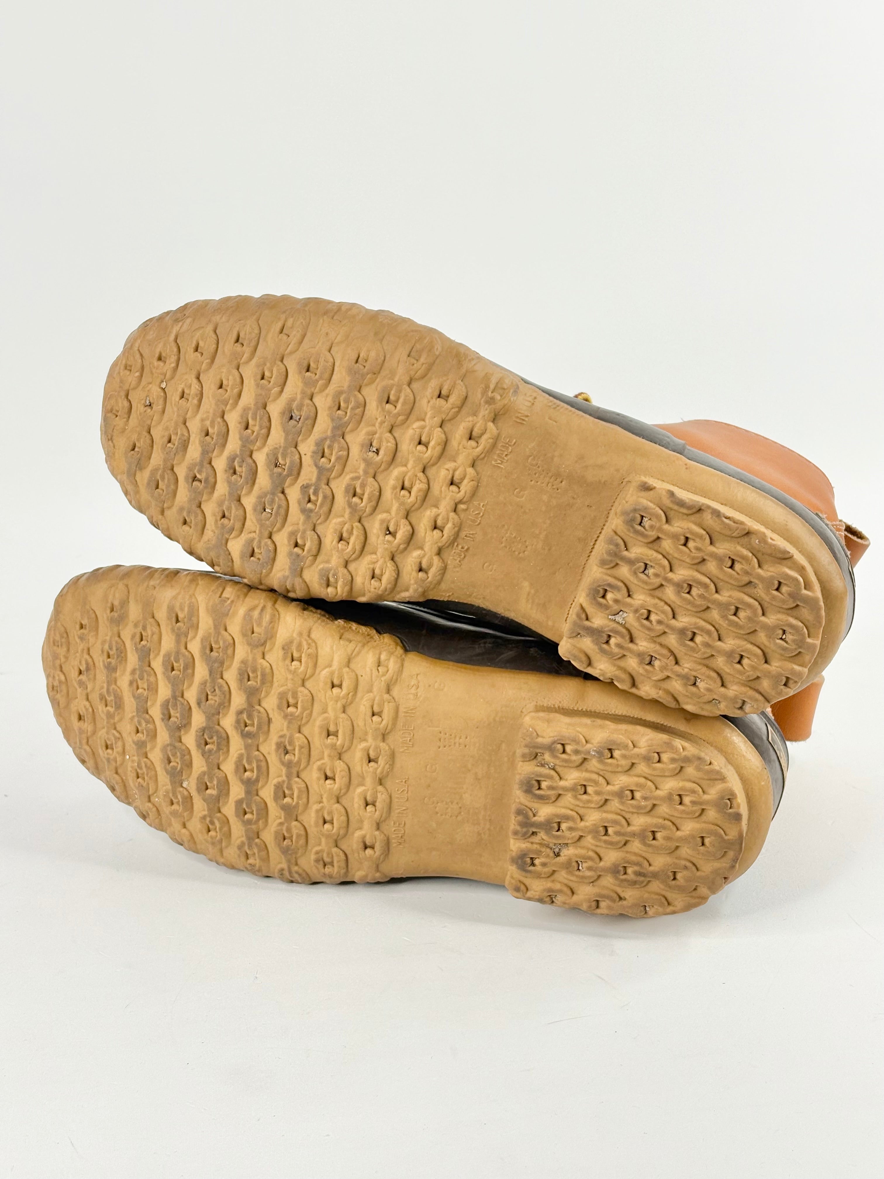 LL Bean Tan Suede & Rubber Contrast 'Maine' Boots - EU38