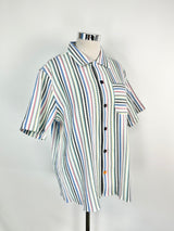 Scotch & Soda Ice Cream Stripe Cotton Shirt NWT - XXL