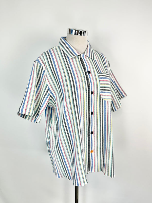 Scotch & Soda Ice Cream Stripe Cotton Shirt NWT - XXL