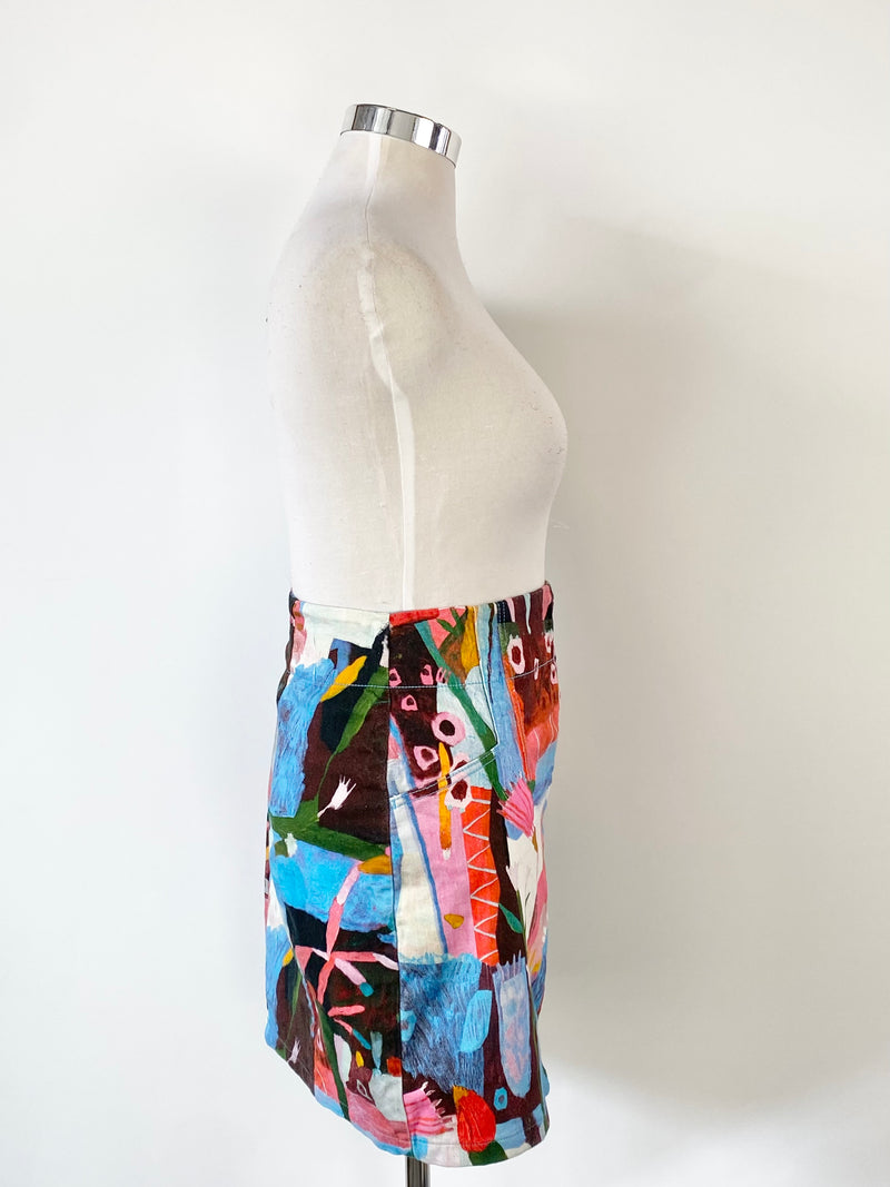 Gorman x Megan Grant Multicolour Pattern Skirt - AU12