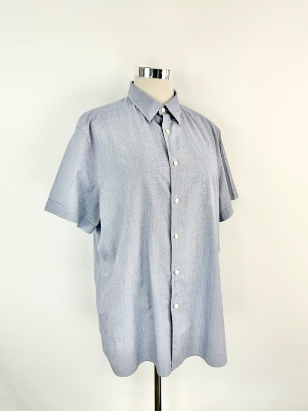 Ermenegildo Zegna Blue Short Sleeve Shirt - XXL