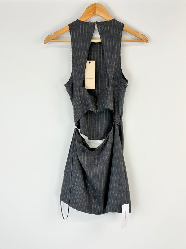 Bec + Bridge Striped Pine Cut-Out Mini Dress - AU6