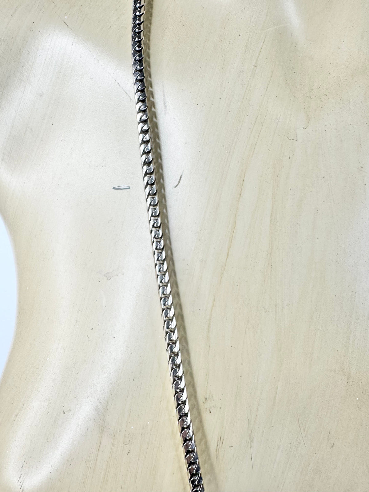10ct White Gold Large Snake Chain Necklace