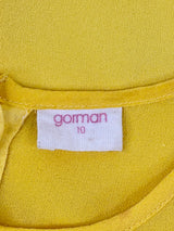 Gorman Canary-Yellow Sleeveless Silk Top - AU10