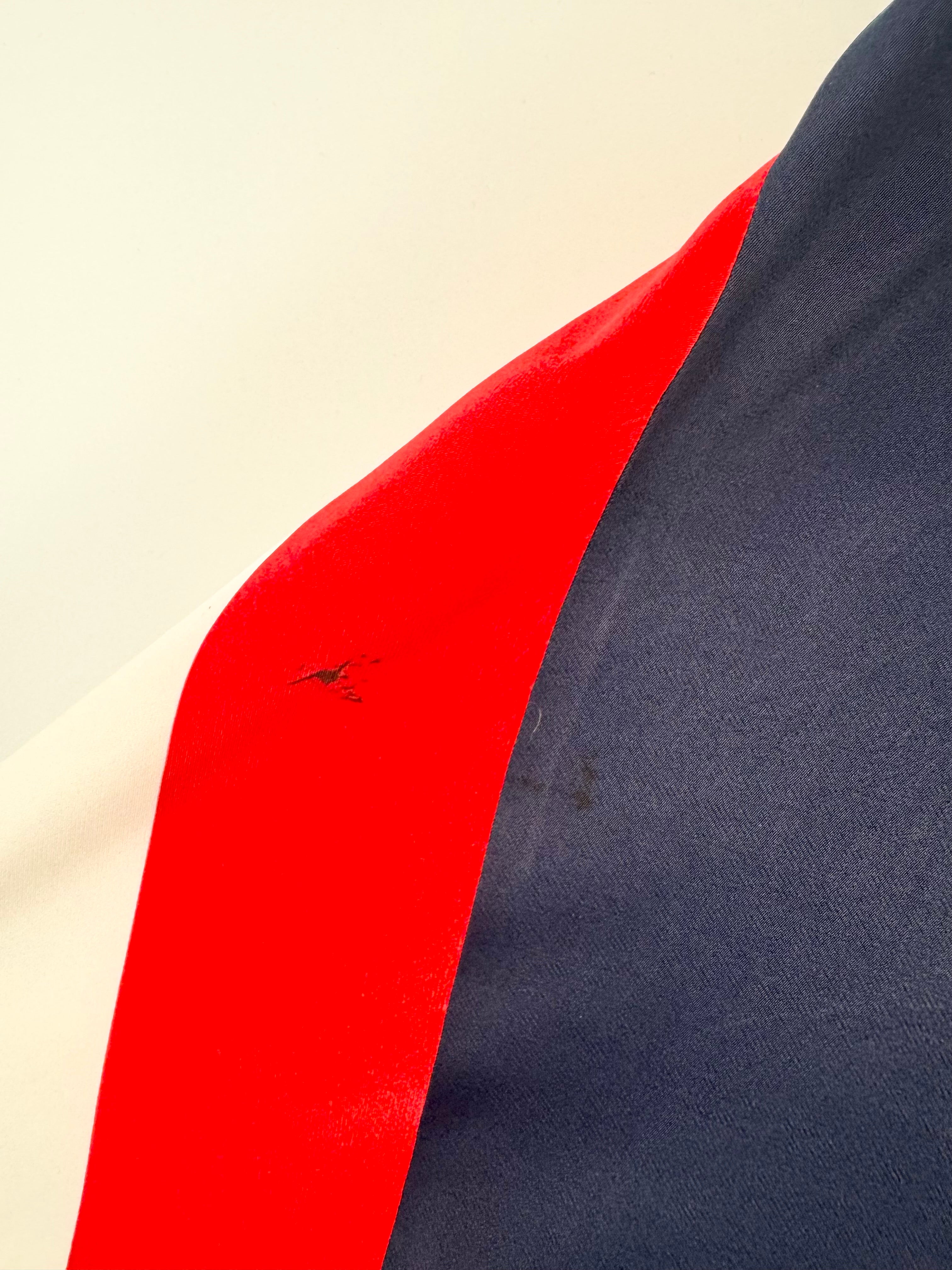 Sass & Bide Navy, Red & White Flared Maxi Skirt - AU8