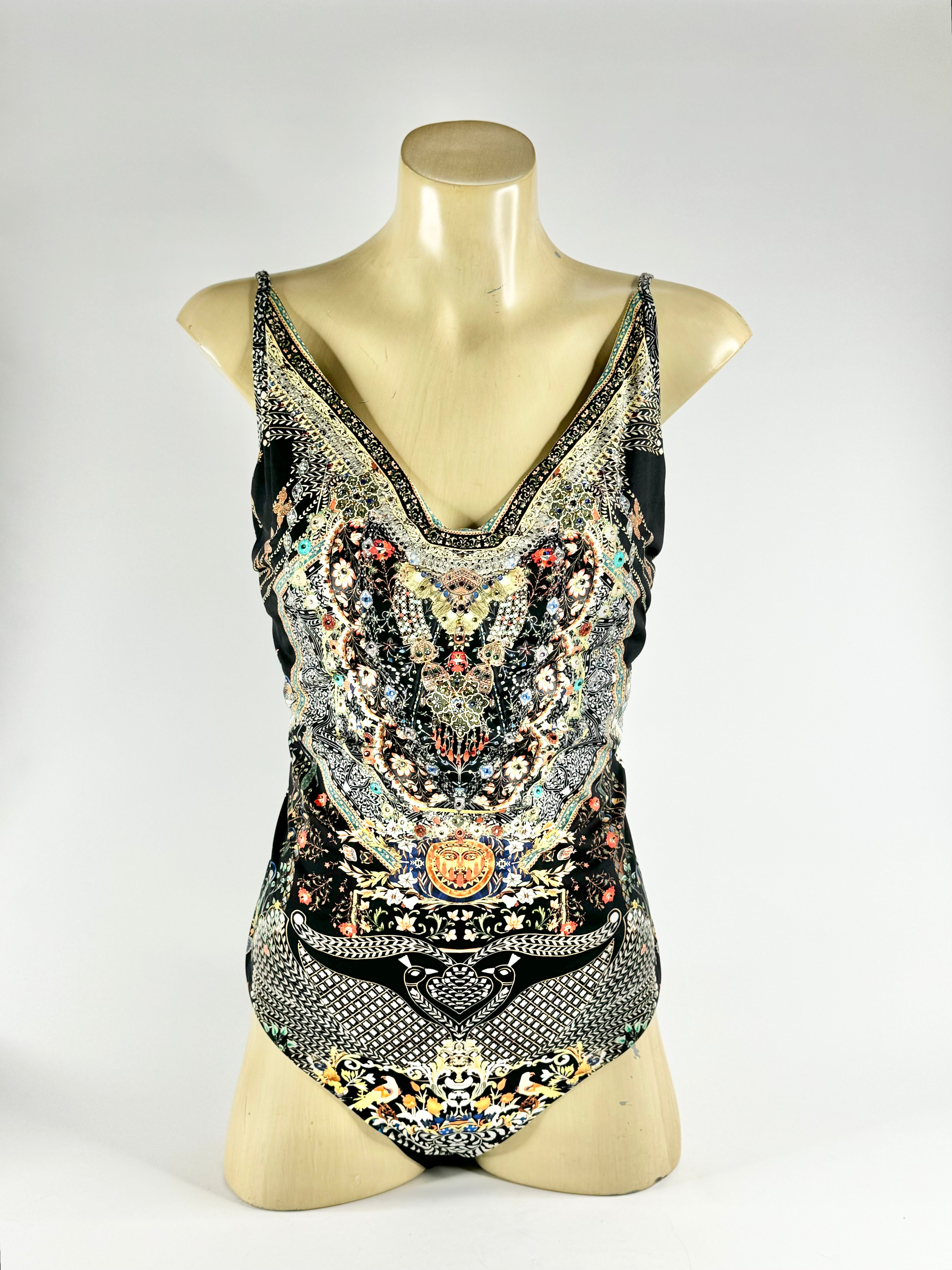 Black Jewel Embellished Swimsuit - AU10