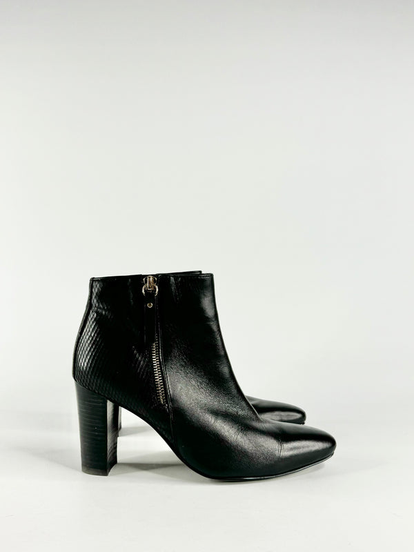 Jane Debster Black Zipper Ankle Boots - EU38