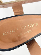 Kurt Geiger London Gold Leather Stilettos - EU37