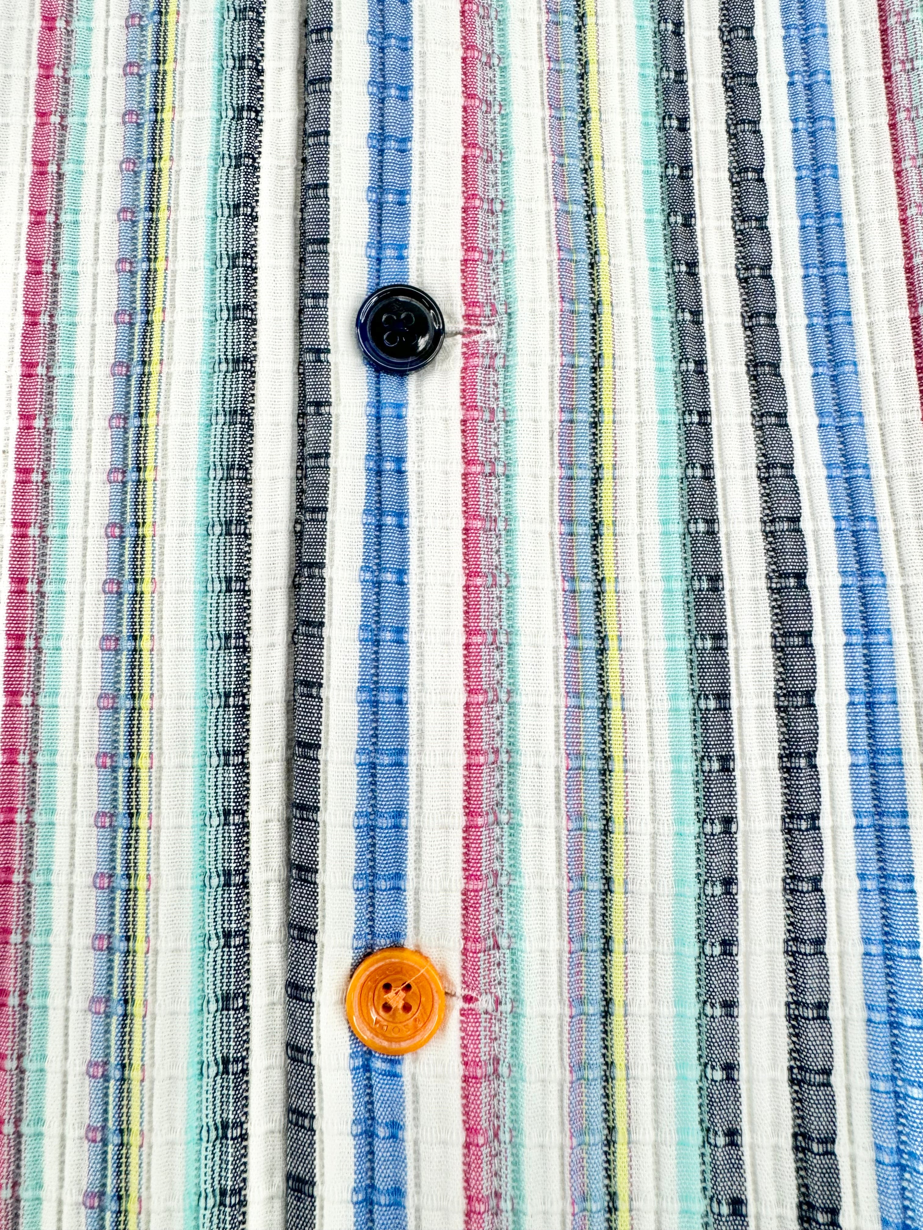 Scotch & Soda Ice Cream Stripe Cotton Shirt NWT - XXL