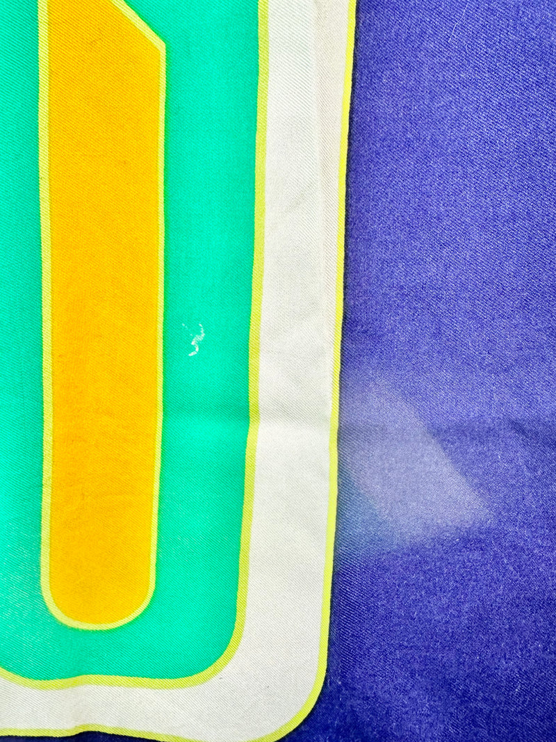 Pierre Cardin Emerald Green Silk Scarf