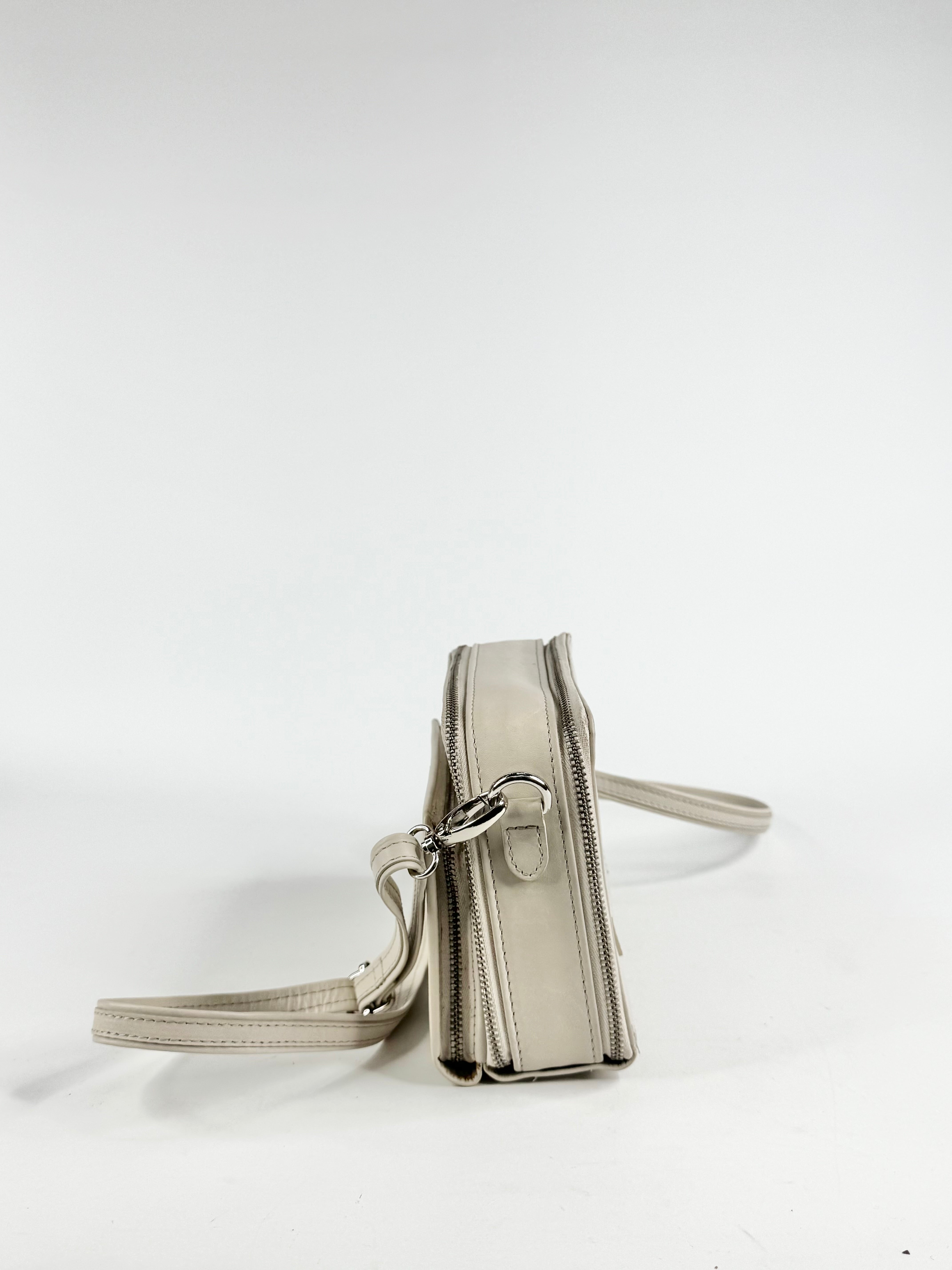 Elk 'Bedarra' Small Bone Leather Cross Body Bag NWT