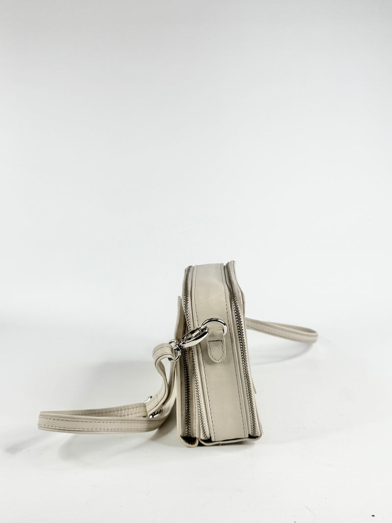 Elk 'Bedarra' Small Bone Leather Cross Body Bag NWT