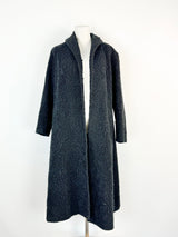 Vintage Jo Lane of Melbourne Black Astrakhan Coat - AU8/10
