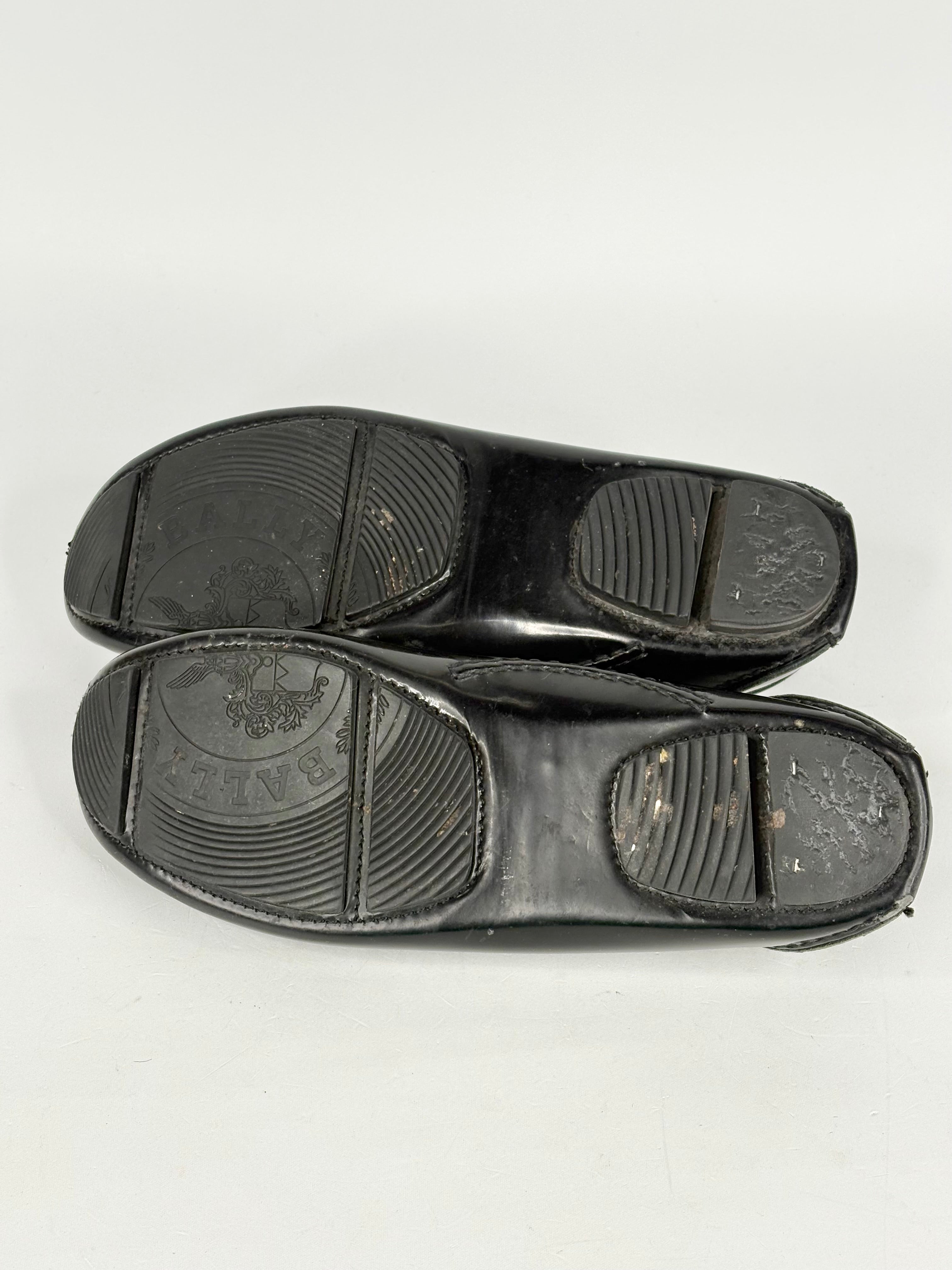 Bally Patent Black Leather 'Diadem' Horsebit Loafers - EU37
