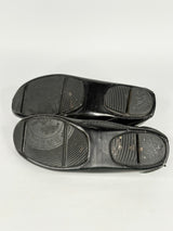Bally Patent Black Leather 'Diadem' Horsebit Loafers - EU37