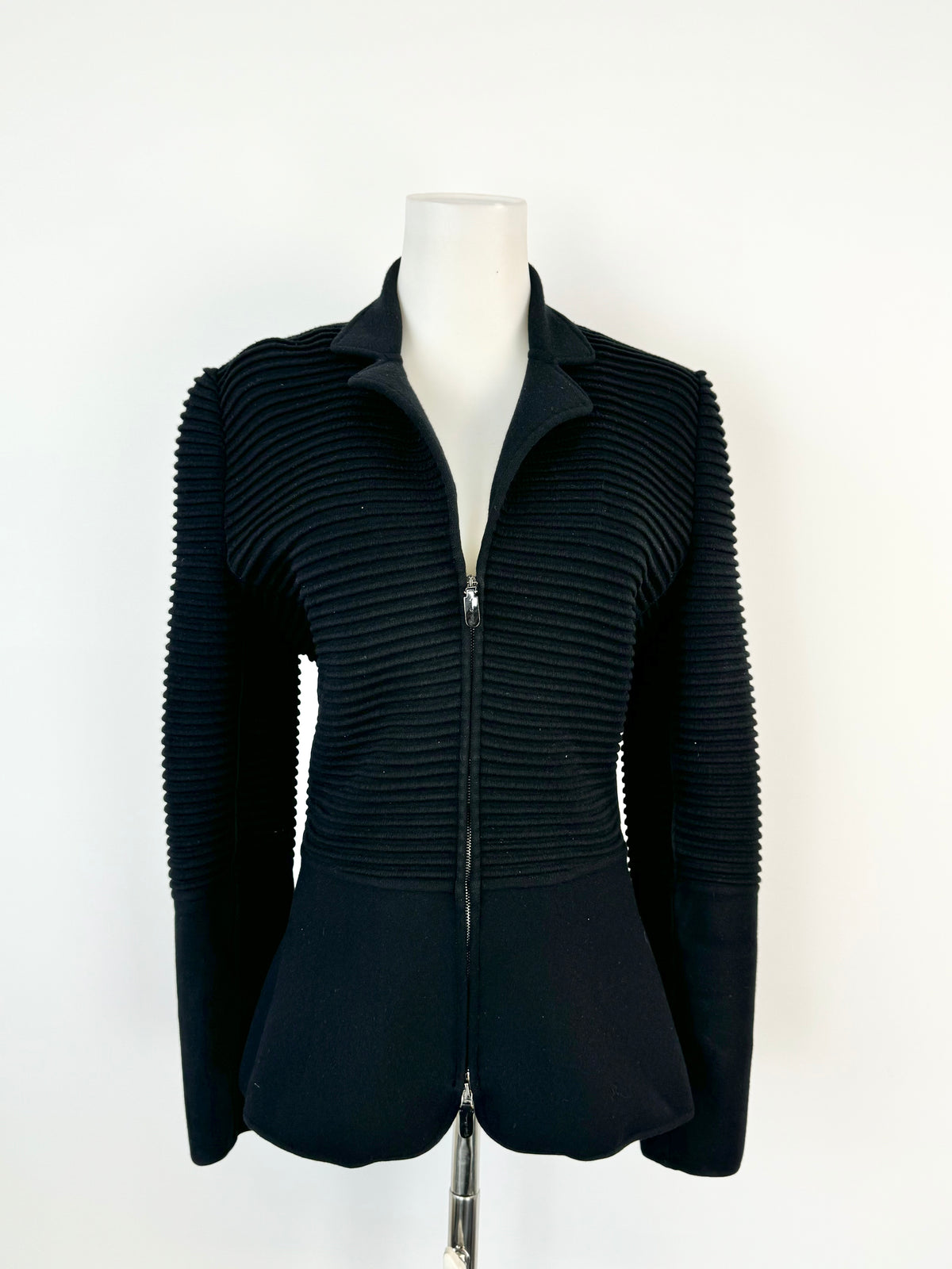 Giorgio Armani Black Knit Jacket - AU10