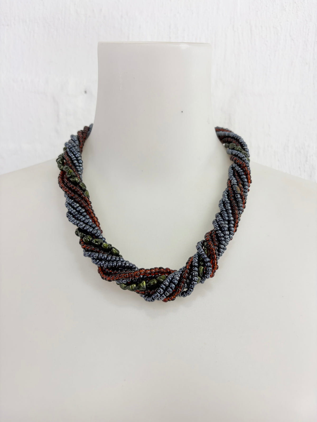 Joan Rivers Multi Strand Beaded Lion Clasp Necklace