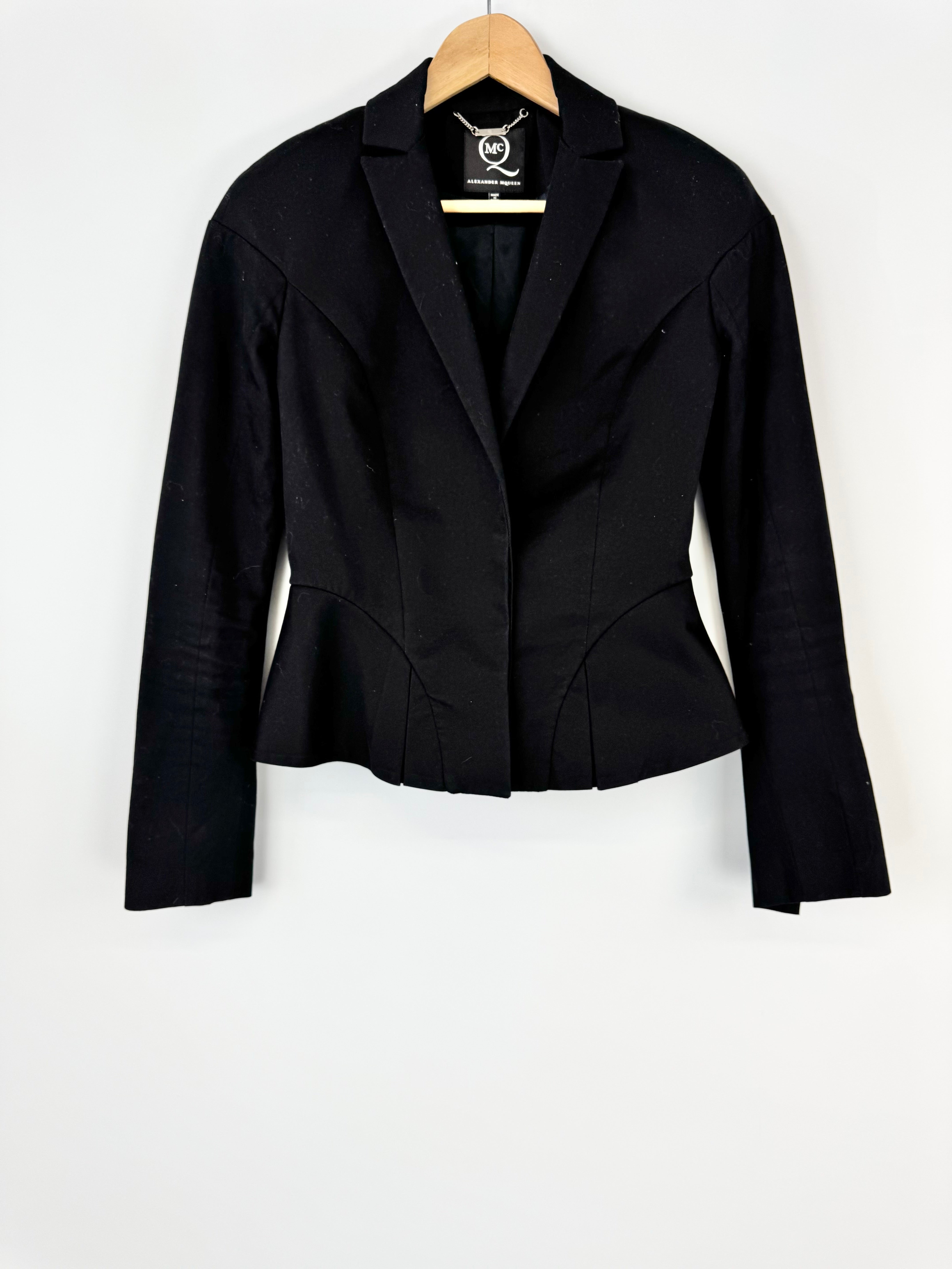 McQ by Alexander McQueen Black Flared Blazer - AU8/10