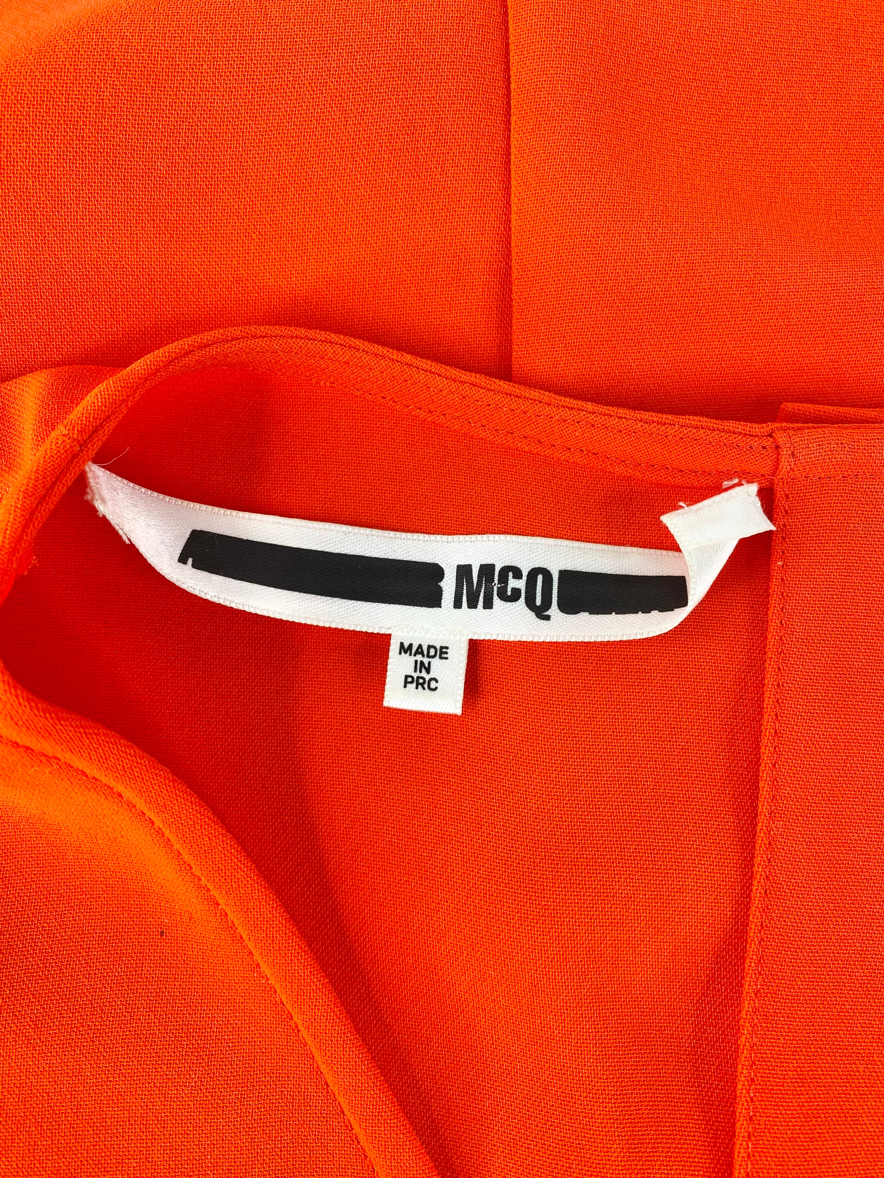 McQ Deep Orange Top - AU10/12