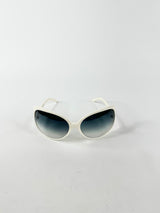 Dolce & Gabbana Cream Rectangle Sunglasses