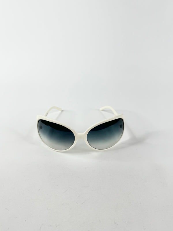 Dolce & Gabbana Cream Rectangle Sunglasses