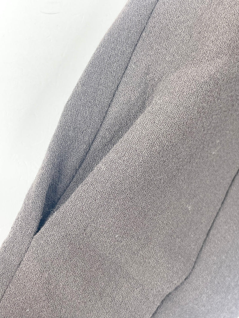 Vintage 80s Giorgio Armani Aubergine Wool 2pc Suit - AU10/12