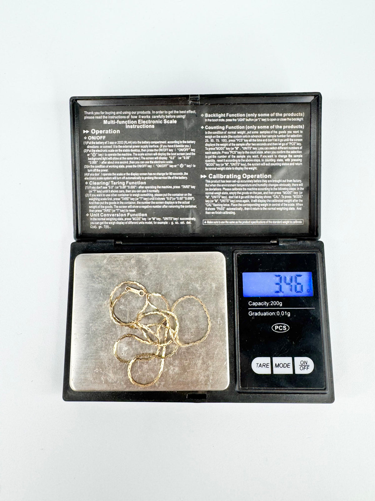 9ct Nugget Link Chain