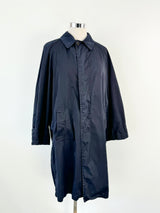 Vintage Valentino Jeans Navy Cotton Trench Coat - AU10