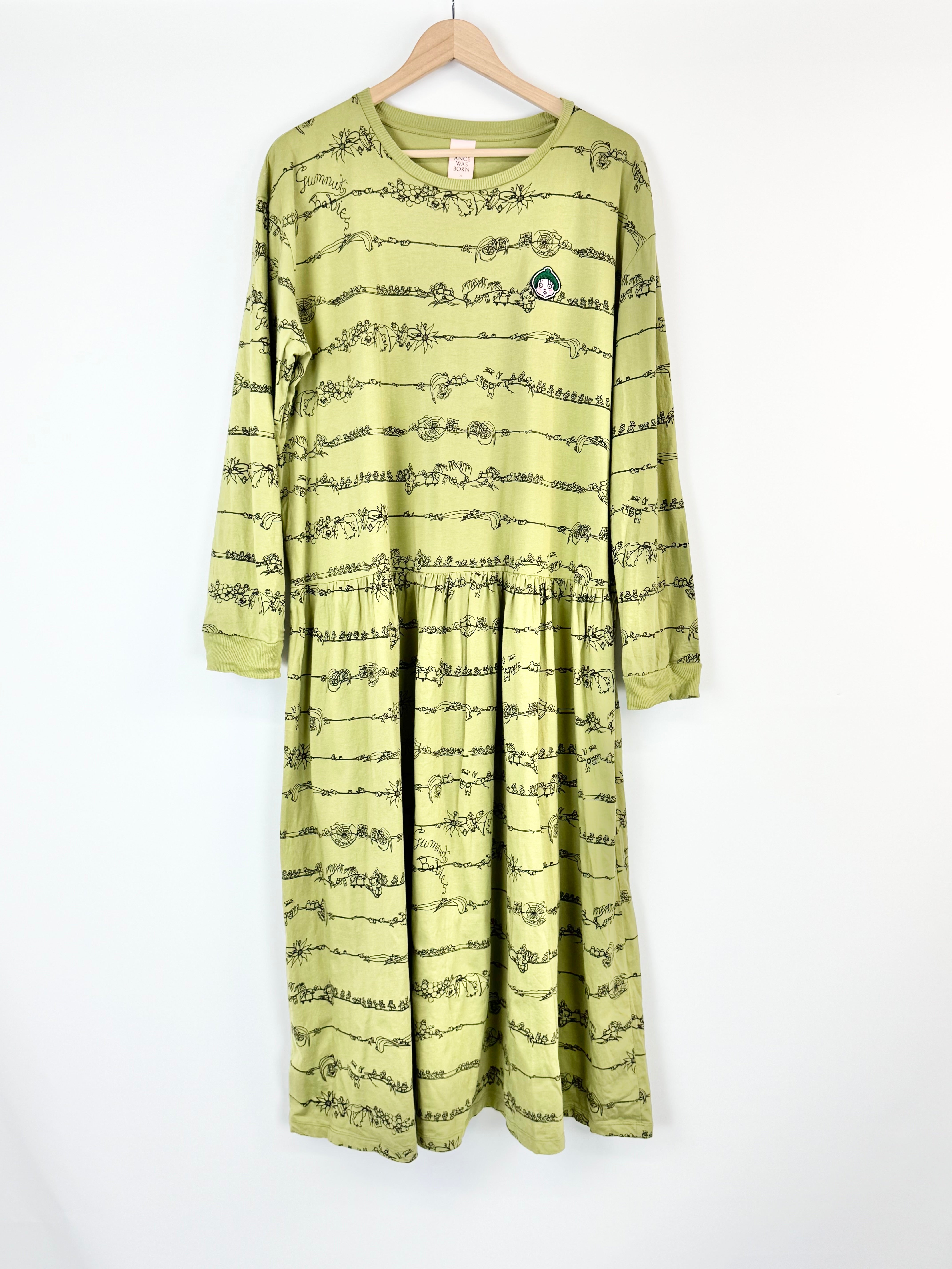 Romance was Born x May Gibbs Khaki Green Dress - AU16