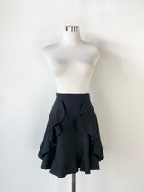 C/MEO Collective Black Ruffle Trim Mini Skirt - AU8