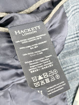 Hackett London Blue-Check Brushed Cotton Blazer - 42R