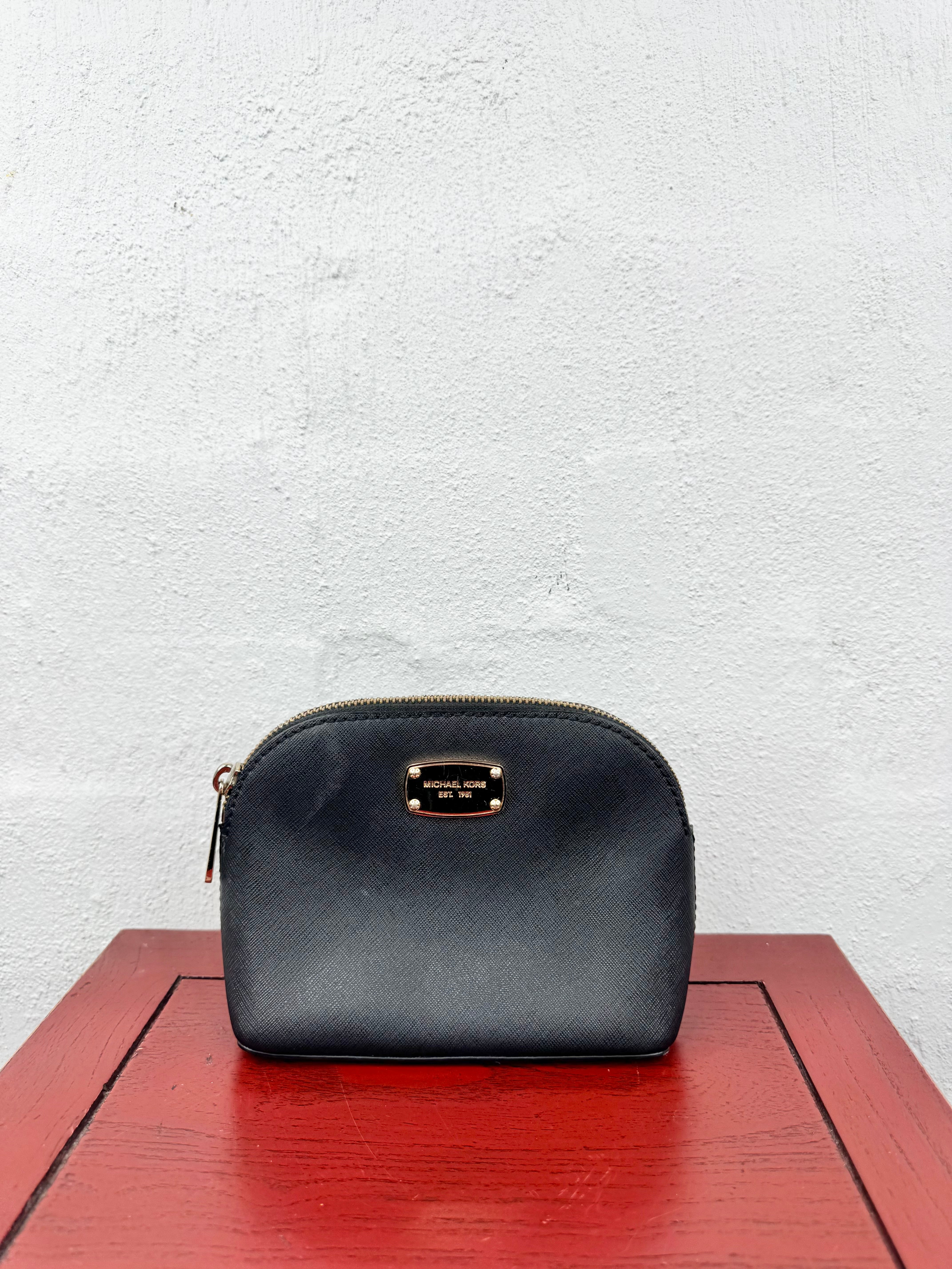 Michael Kors Black Cosmetic Pouch