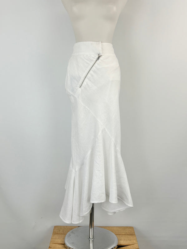 KitX x Witchery Pure White 'Bias Fonda' Skirt - AU4/6