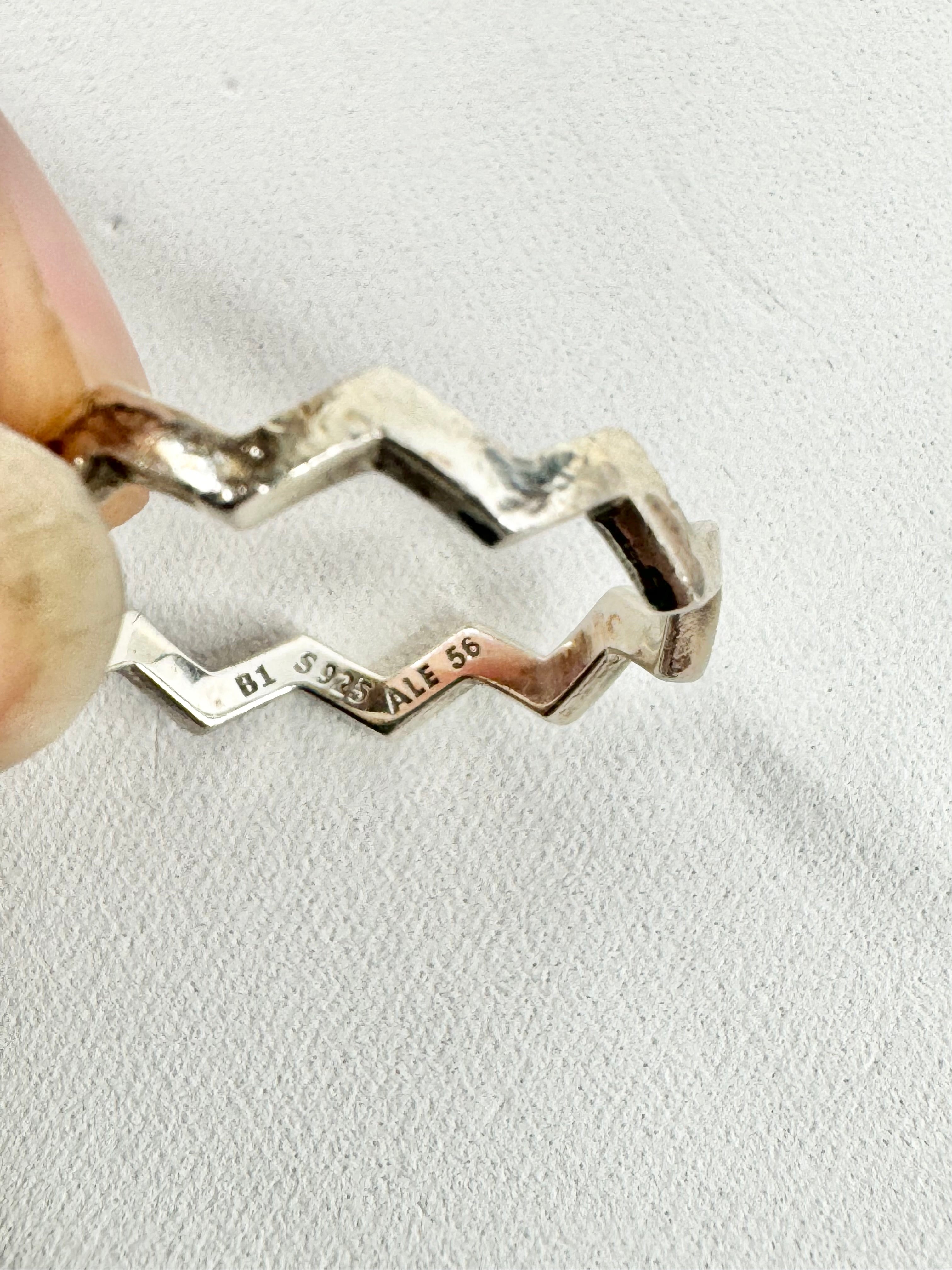 Pandora Silver Three Ring Set