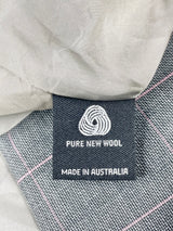Farage Charcoal Striped Wool Midi Skirt - AU6
