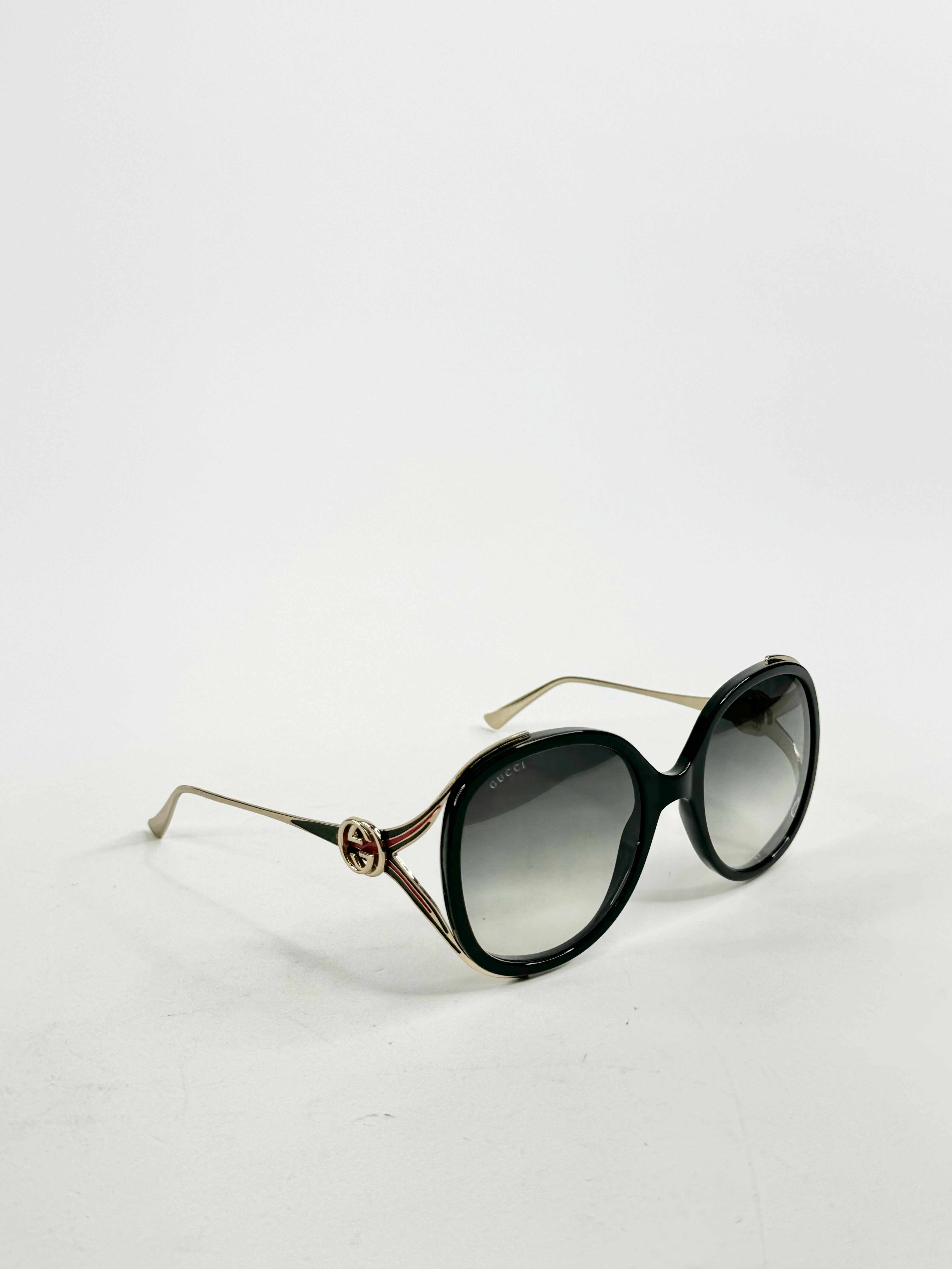 Gucci Grey Gradient Oversized Glasses